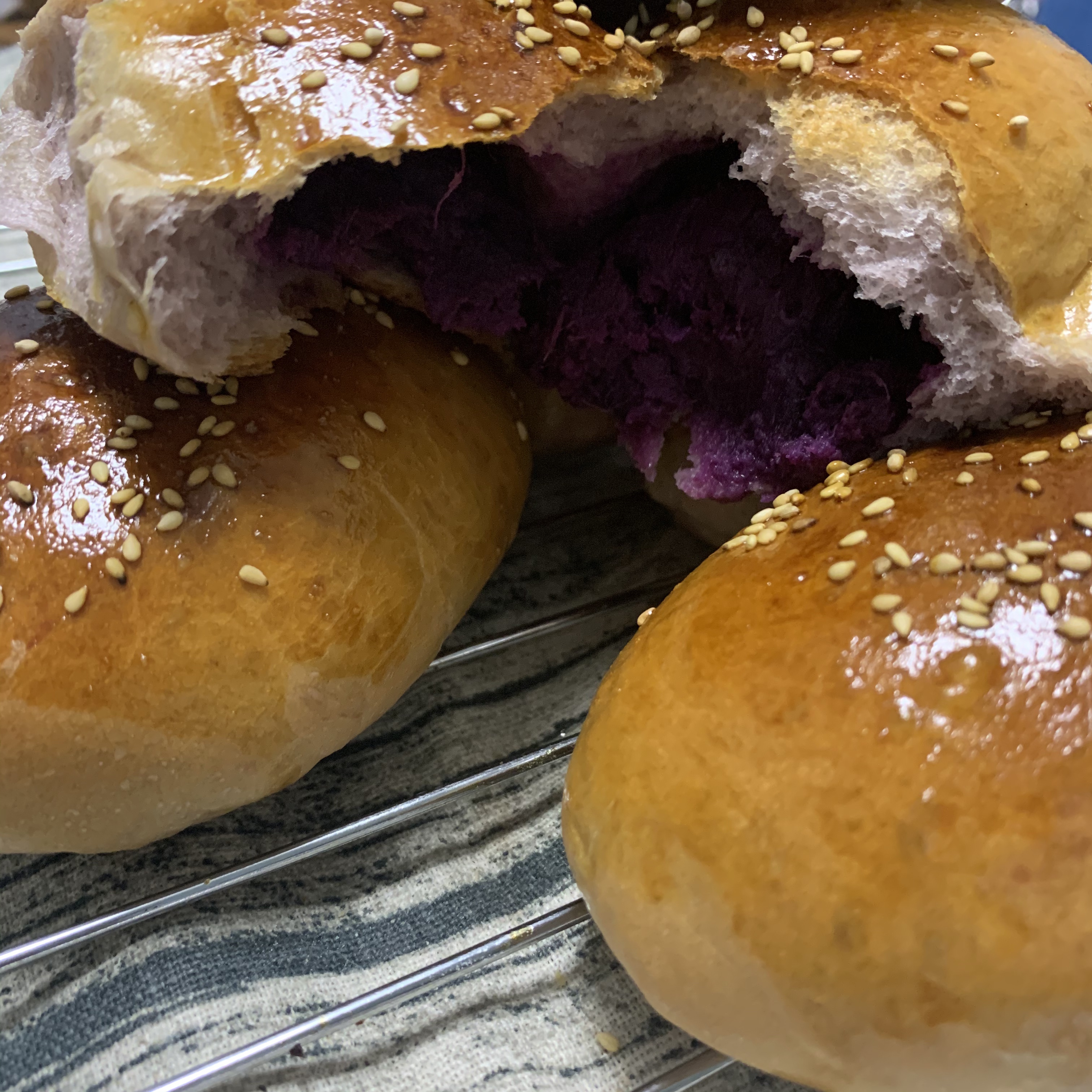奶香紫薯小面包（紫霞仙子包）（6个）的做法