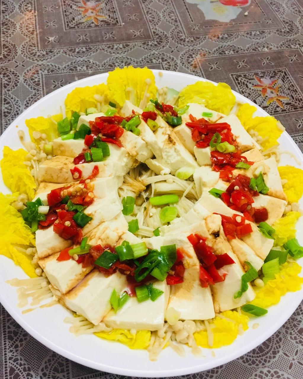 剁椒豉油蒸豆腐