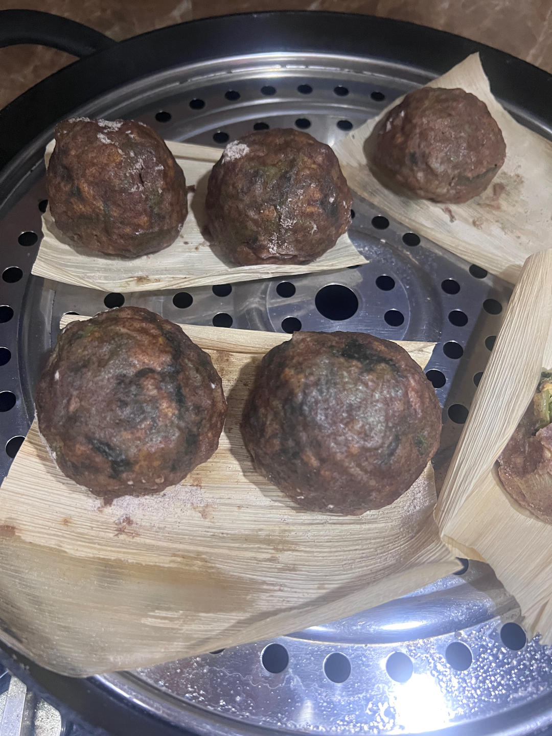 （减脂）玉米面菜团子