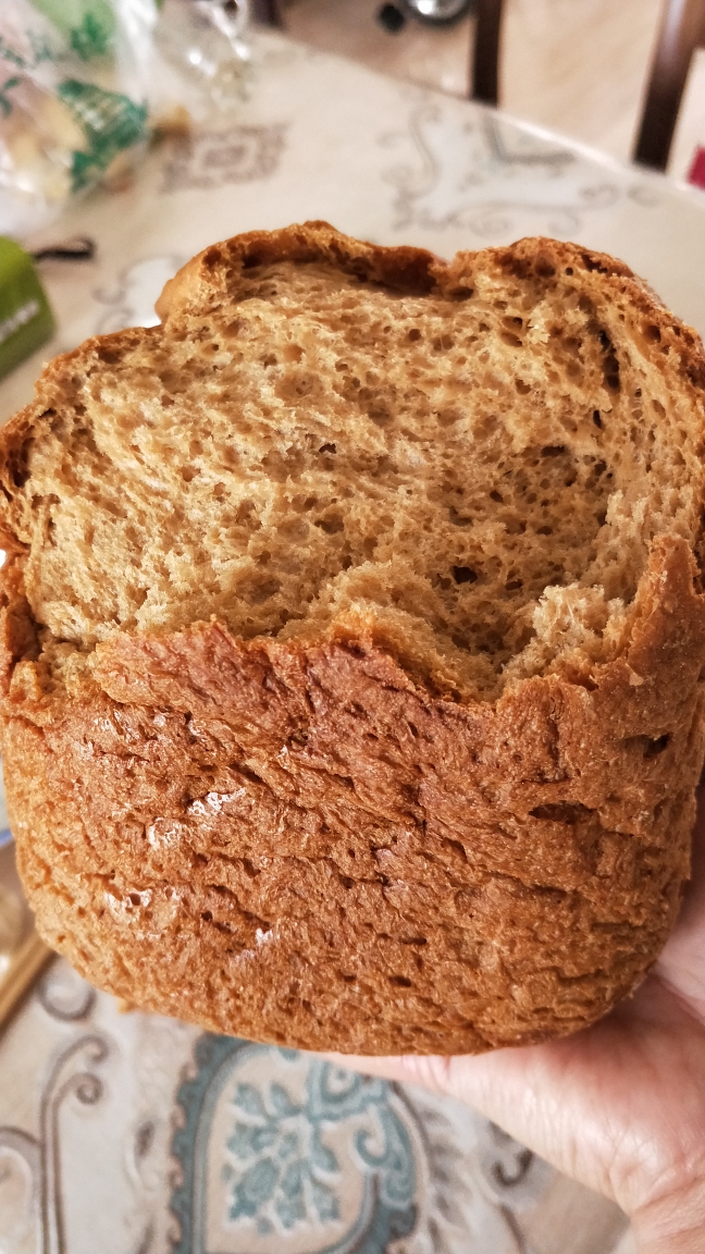 减肥佳品:全麦红糖燕麦面包（面包机）