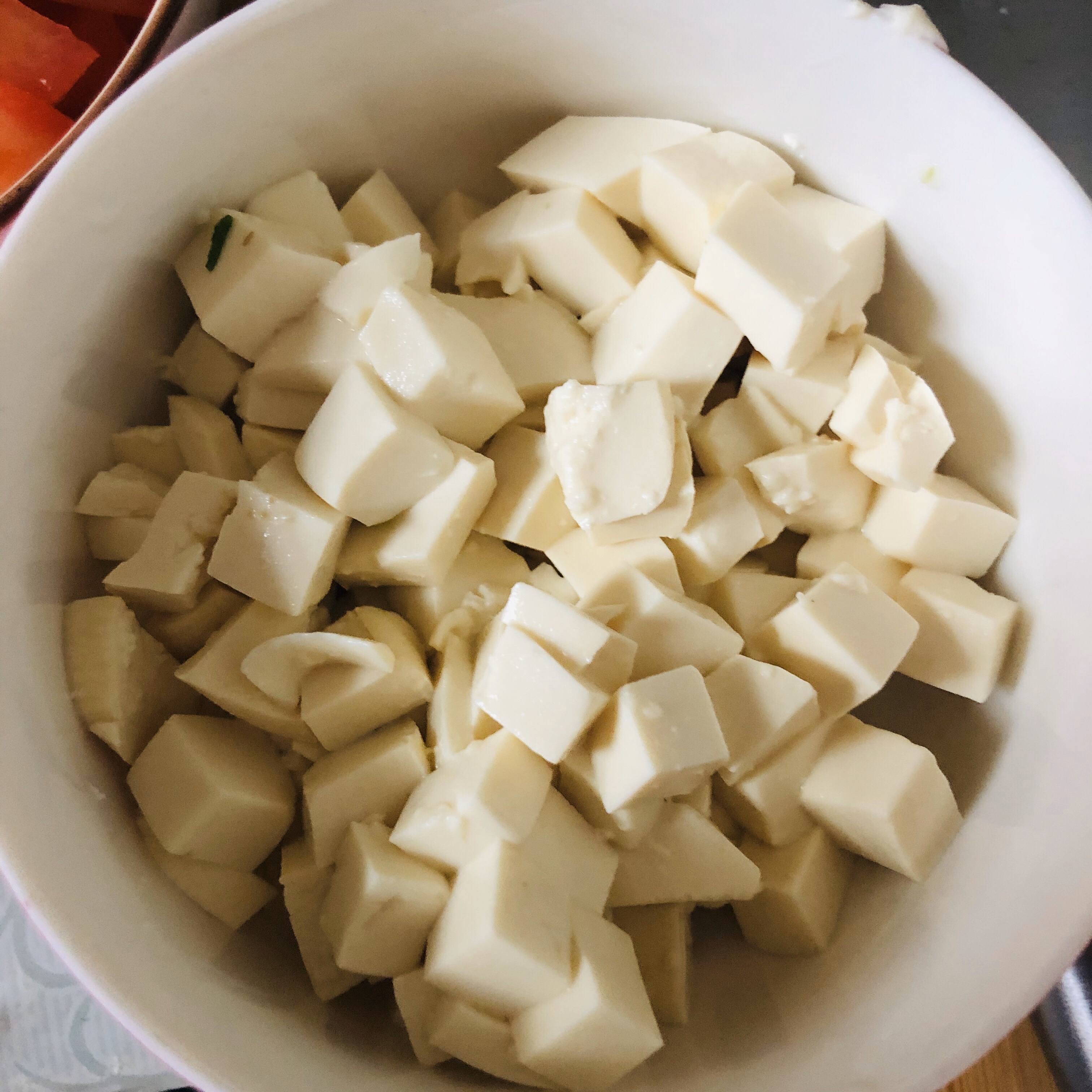减脂清淡三色豆腐汤的做法 步骤1