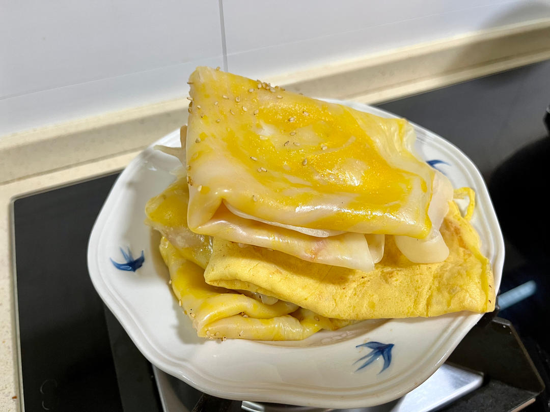 椒盐香葱鸡蛋软饼❗️香软咸香～快手早晚餐