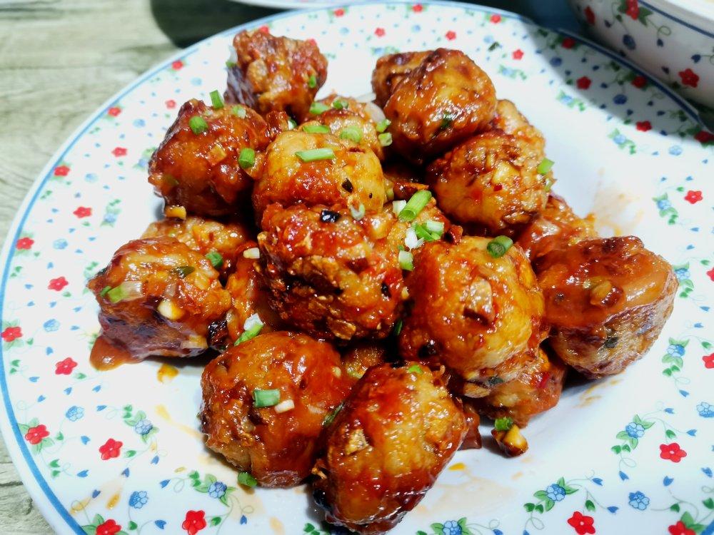 非油炸纯素糖醋藕丸（肉感！）