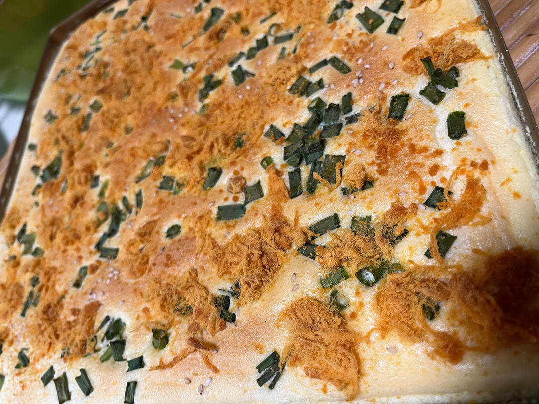 芝麻香葱肉松蛋糕（咸味）