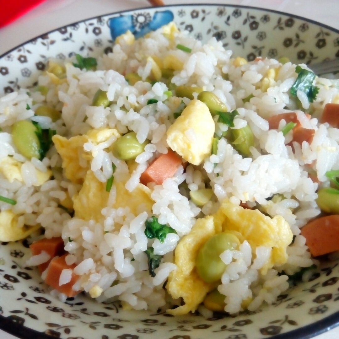 无油蔬菜蛋炒饭
