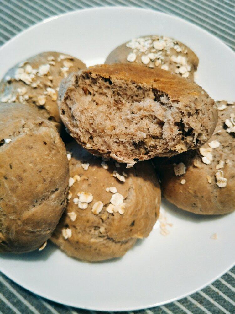 什锦坚果谷物早餐包（Muesli rolls）丨健康·烘焙