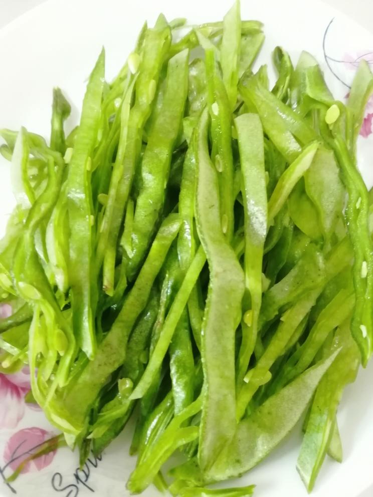 清炒茶豆
