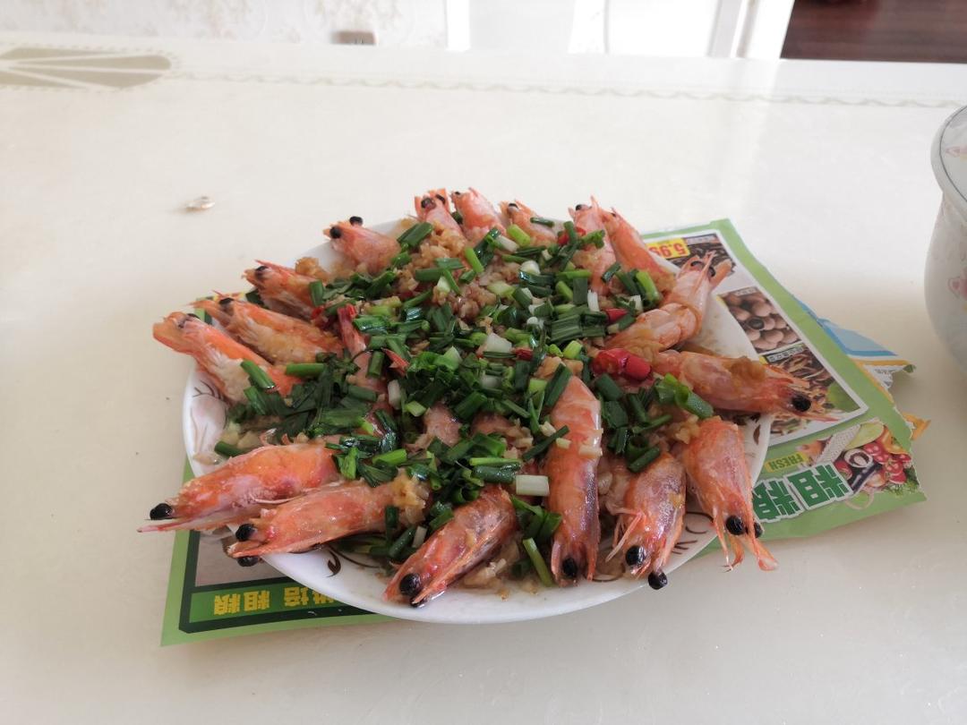 0失败的蒜茸酱粉丝蒸虾🦐🦐🦐（蒜茸酱衍生菜谱）