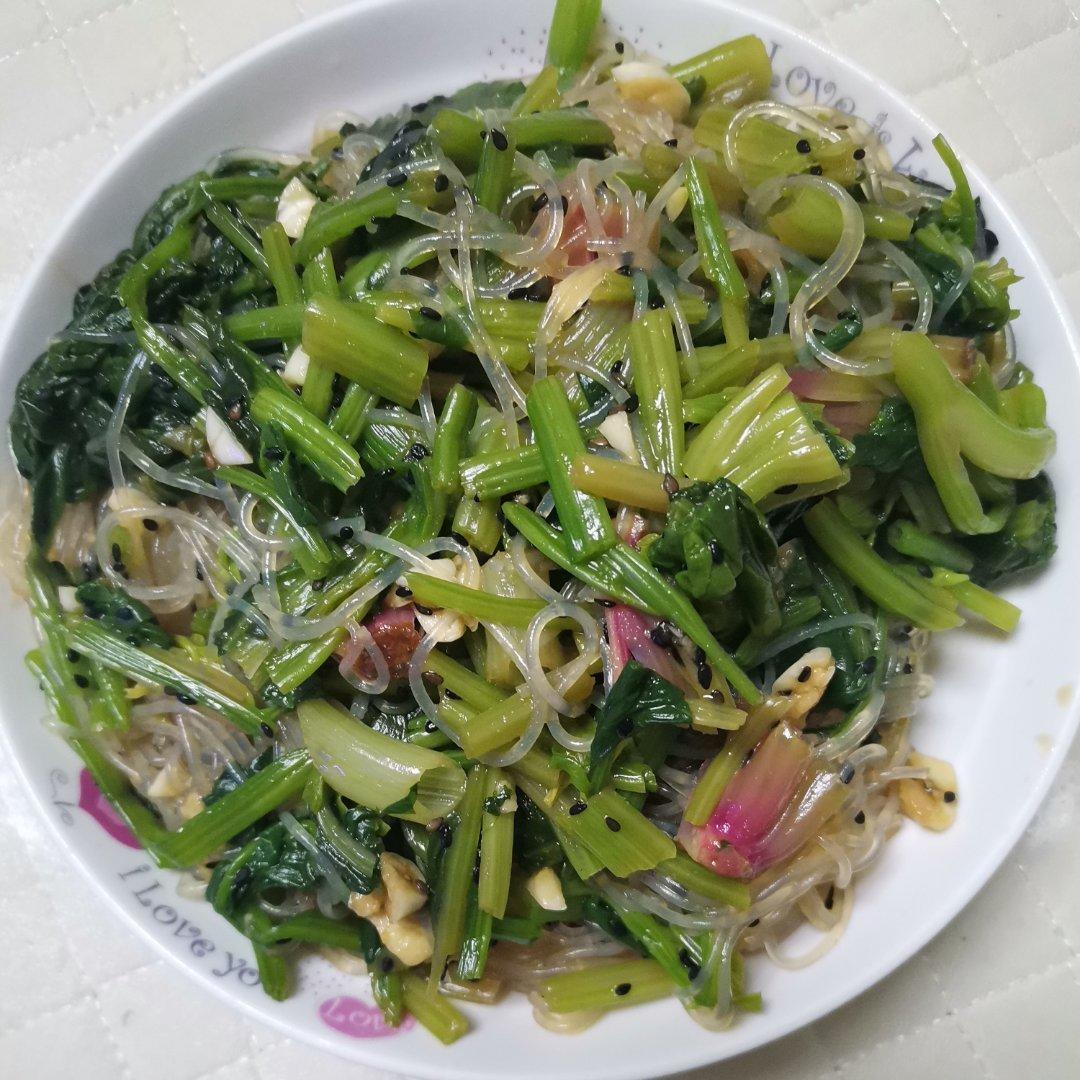 菠菜拌粉丝