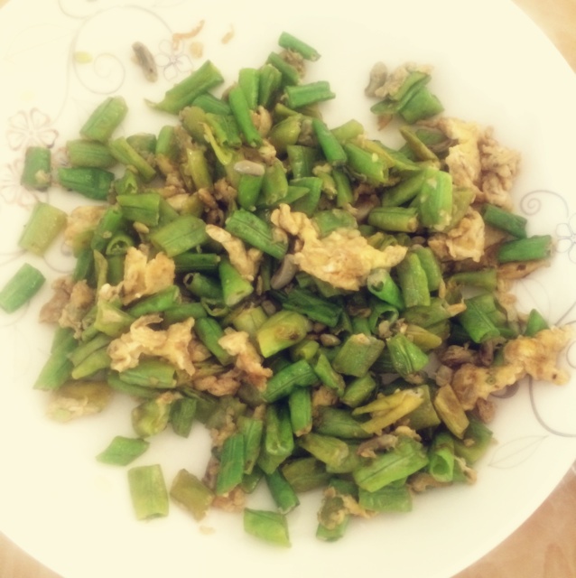 豆角粒炒蛋