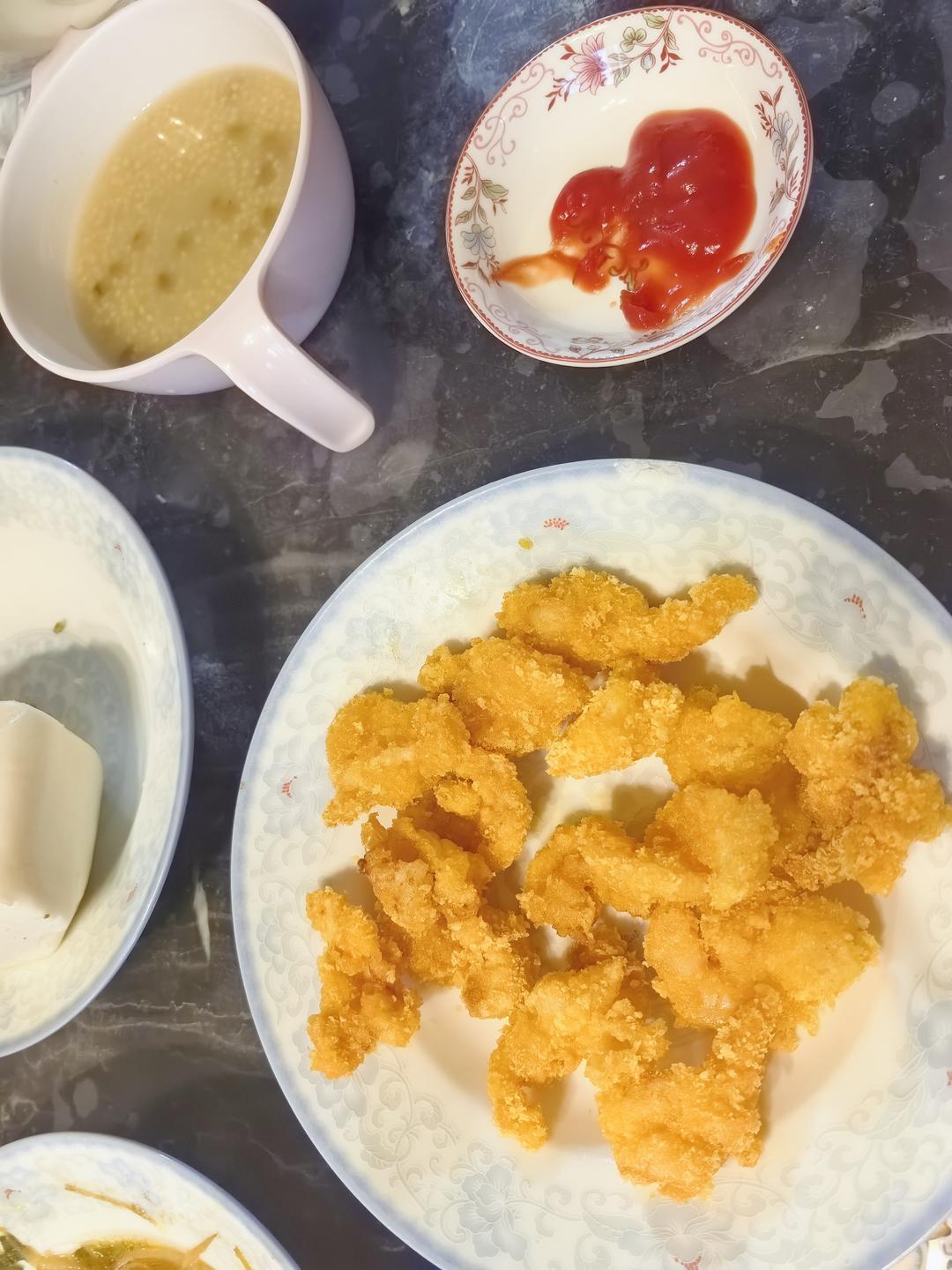 面包糠炸虾
