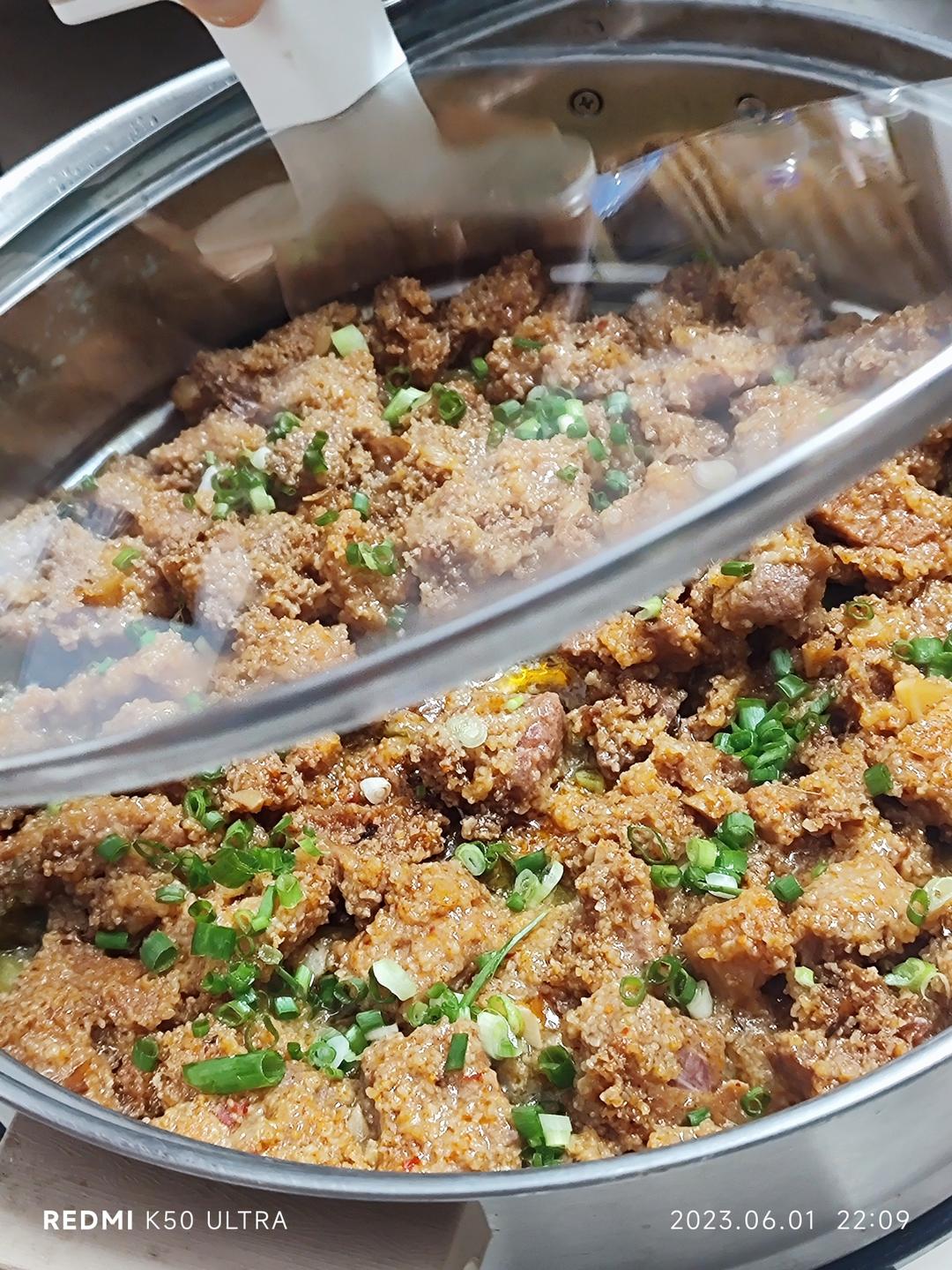 绝绝子！甩饭店几条街的粉蒸肉（粉蒸排骨）