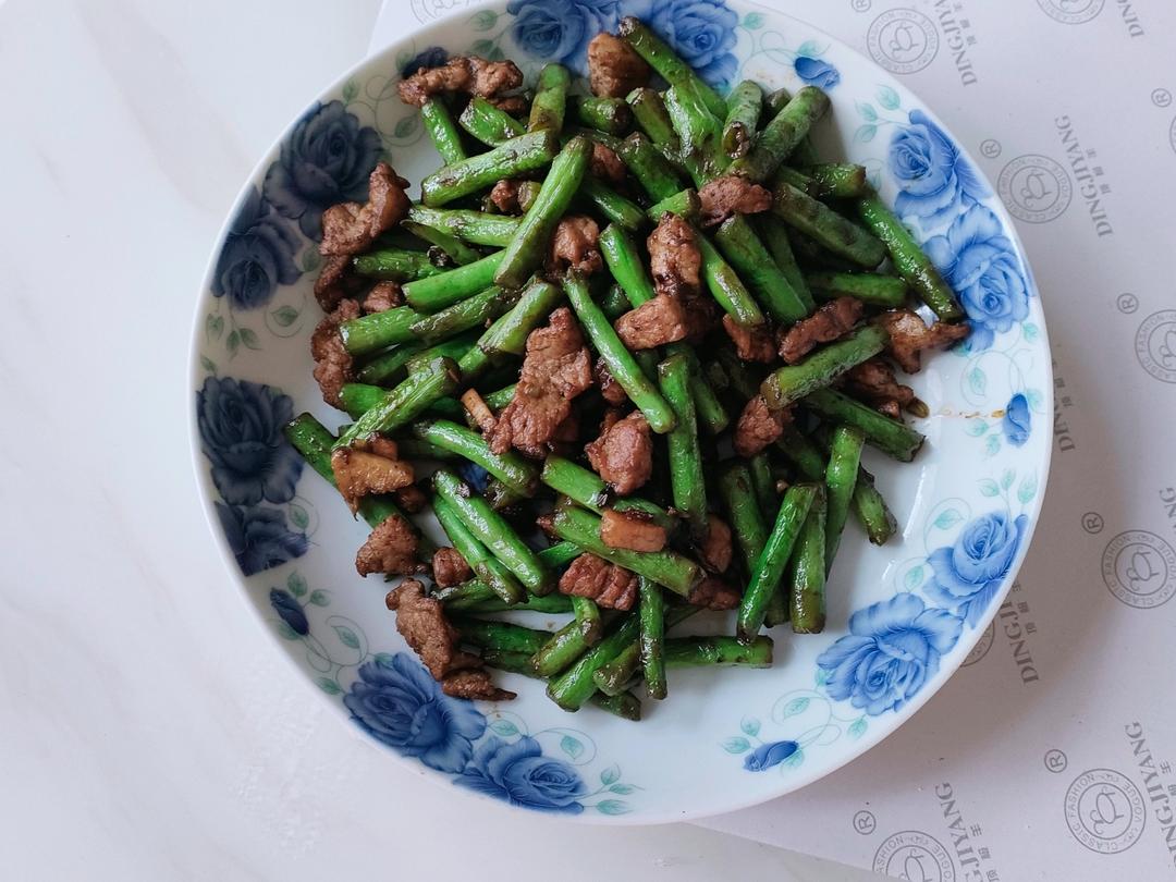 豆角炒肉丝