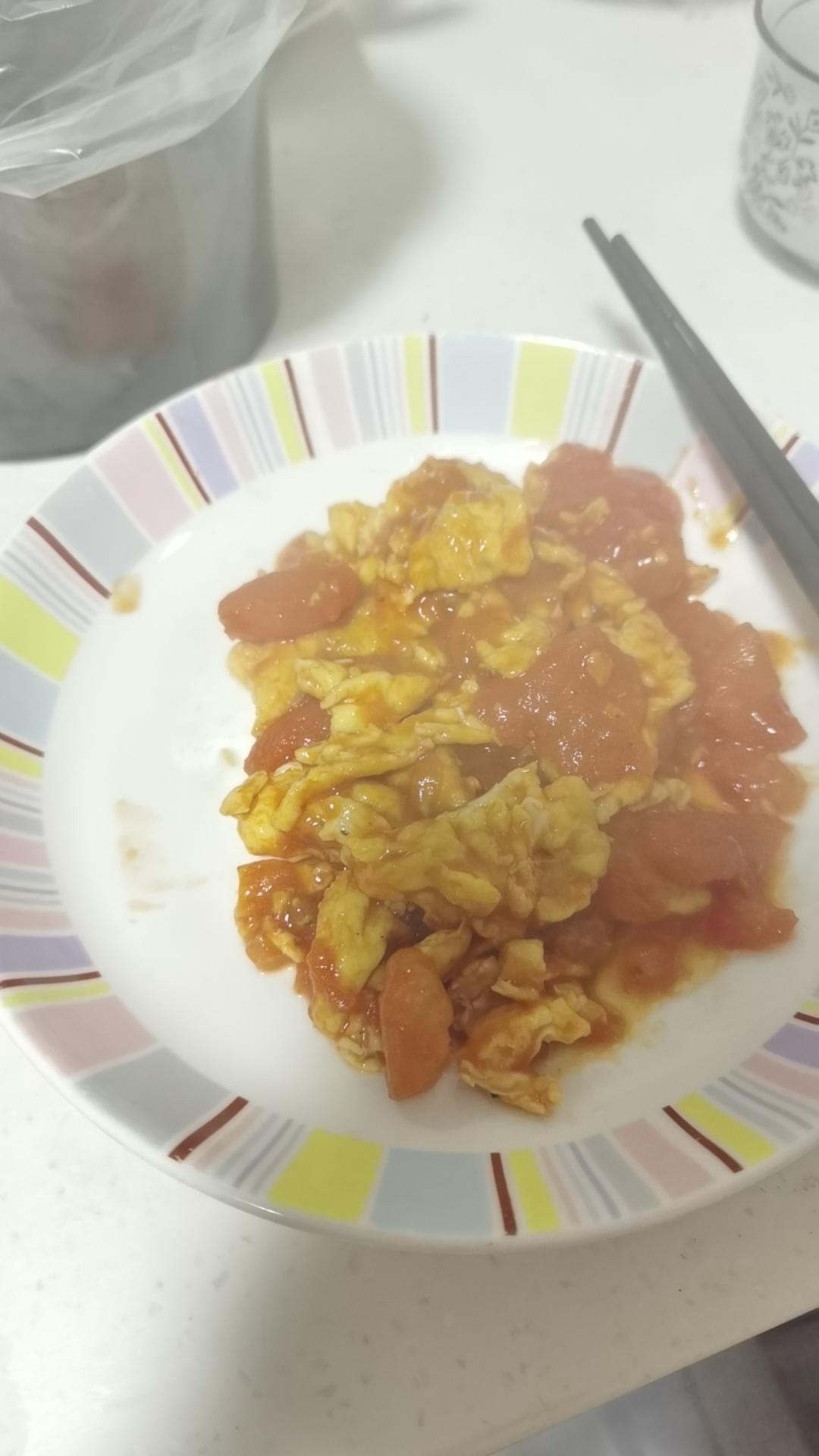 ㊙️一人食|饭店风味番茄炒蛋做法揭秘