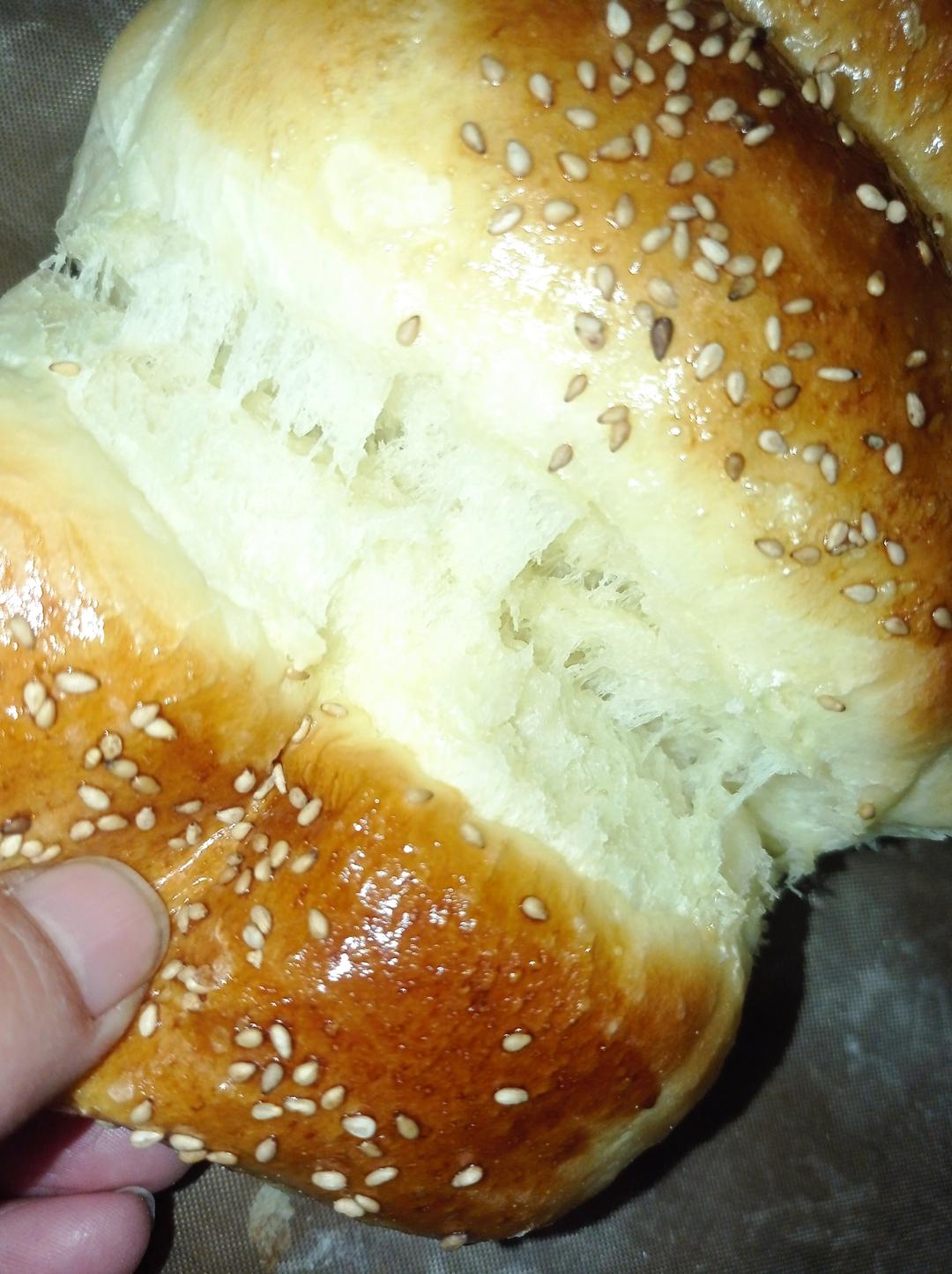 蜂蜜牛奶小餐包（一次发酵超级柔软拉丝）