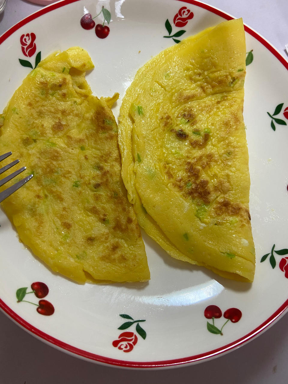 早餐香葱鸡蛋饼