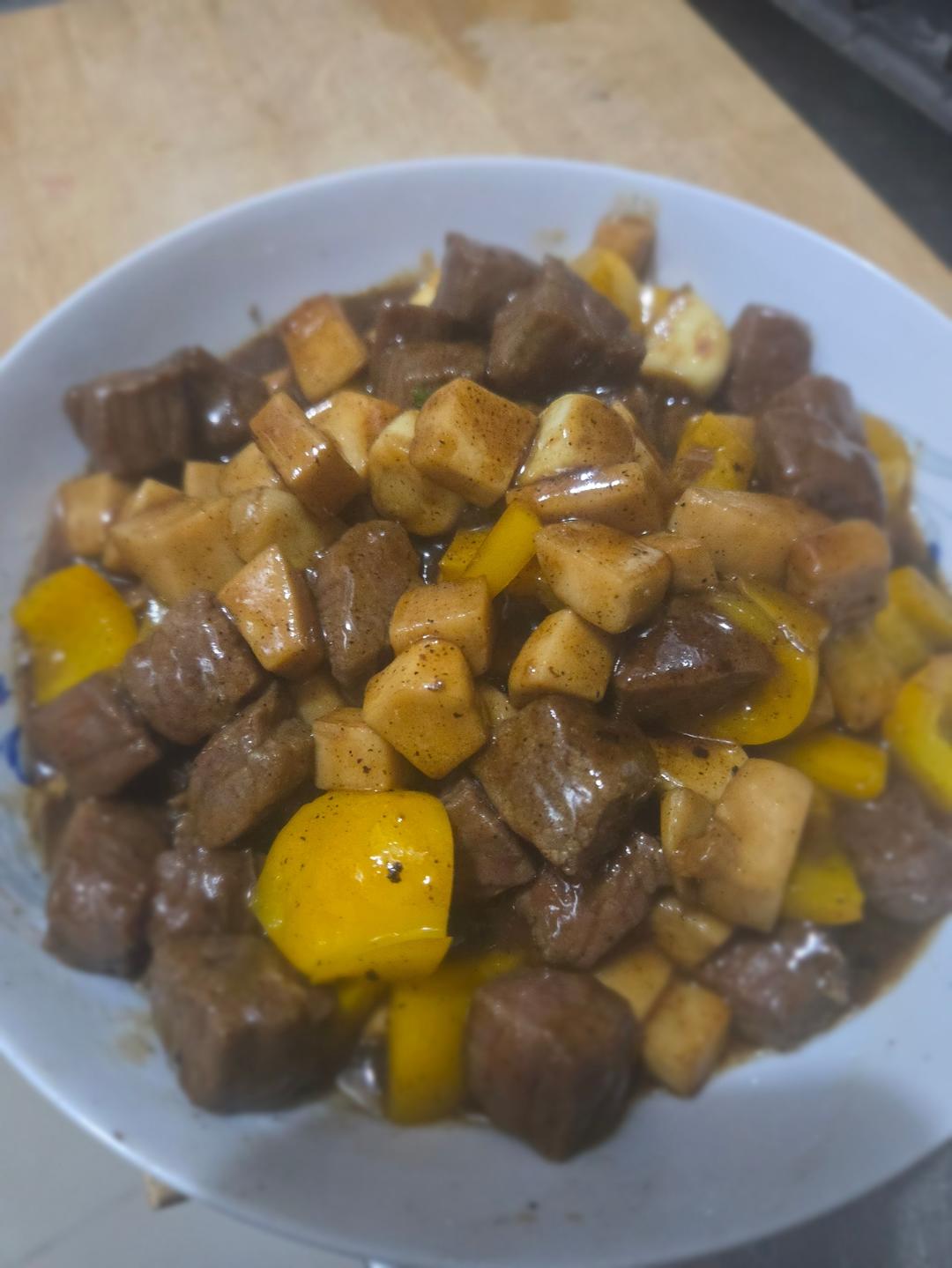 杏鲍菇牛肉粒
