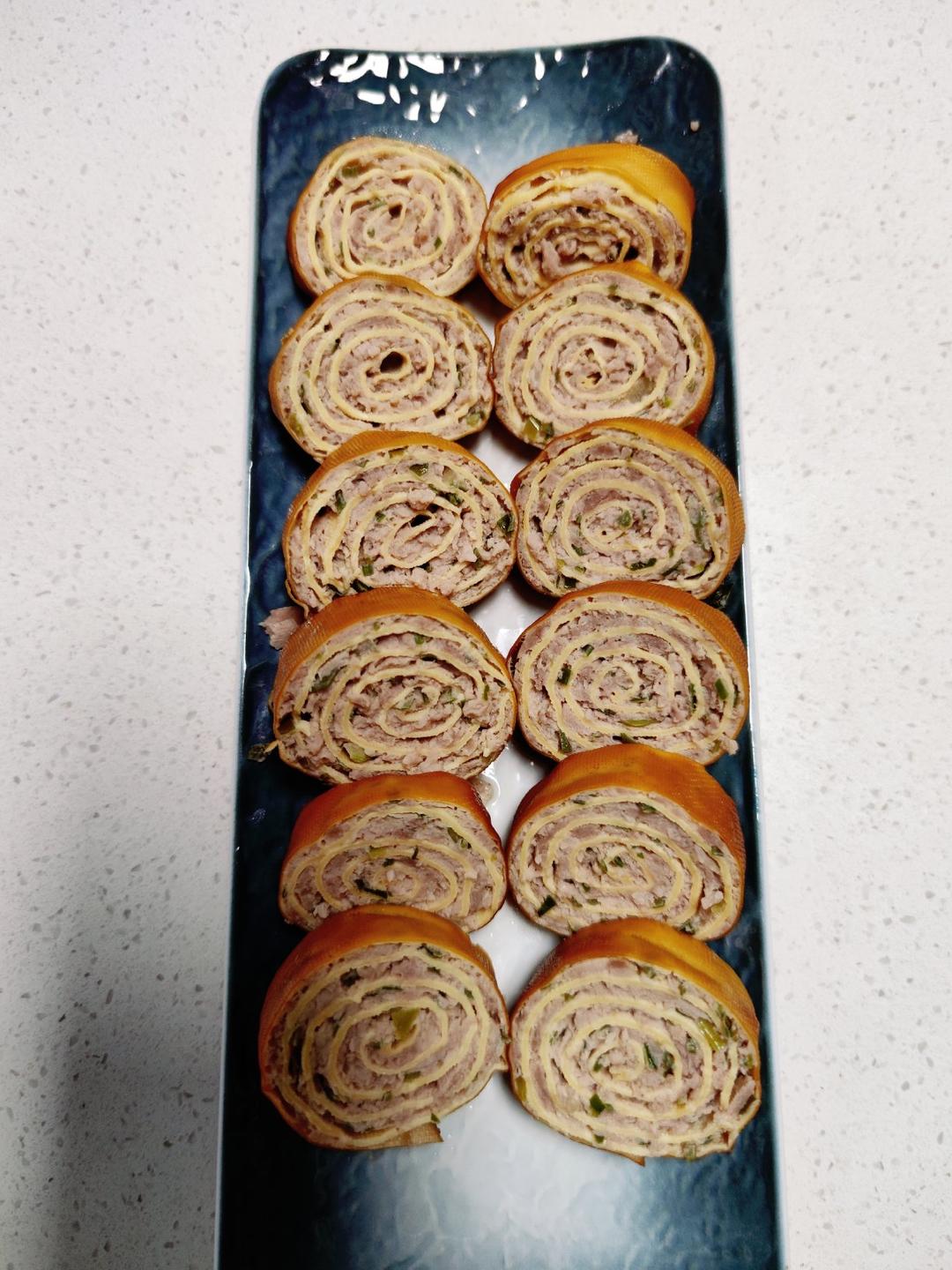 东北熏干豆腐肉卷