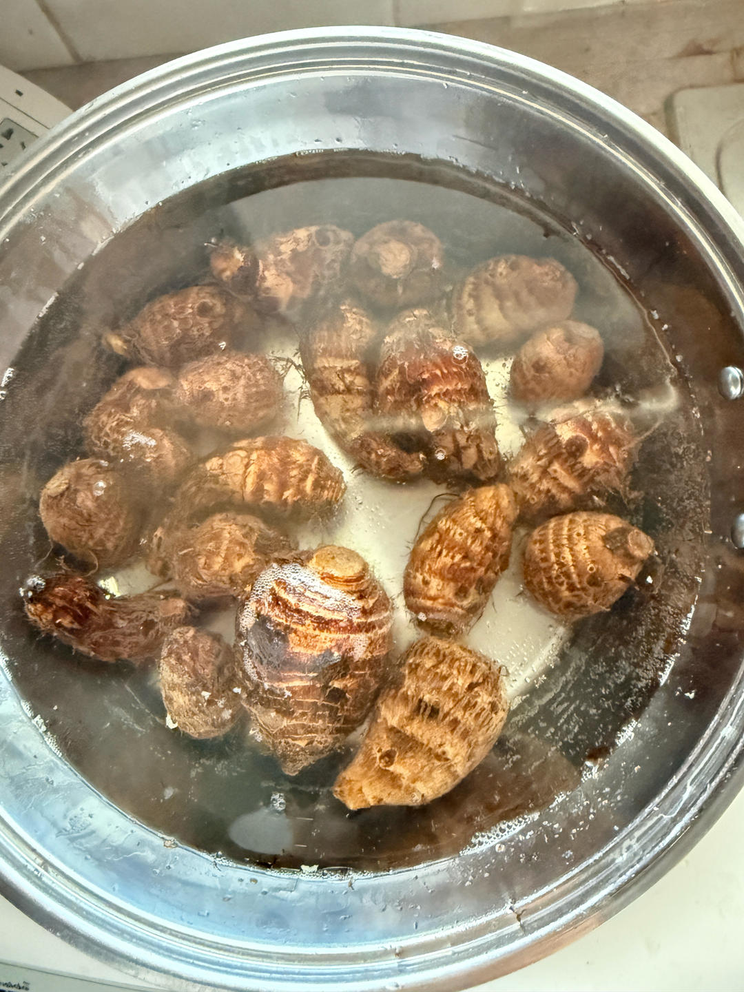 白糖蘸水煮小芋头