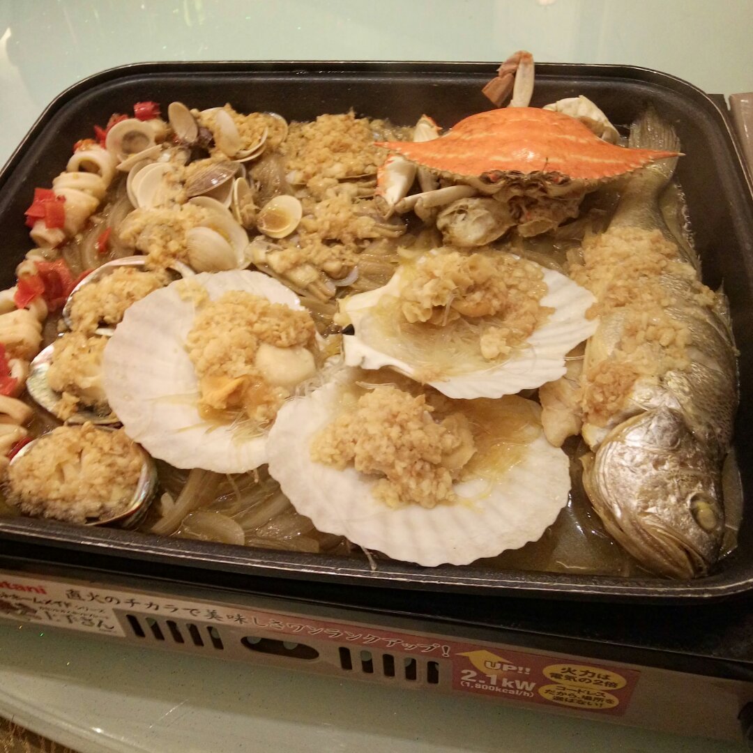 生焗海鲜大杂烩