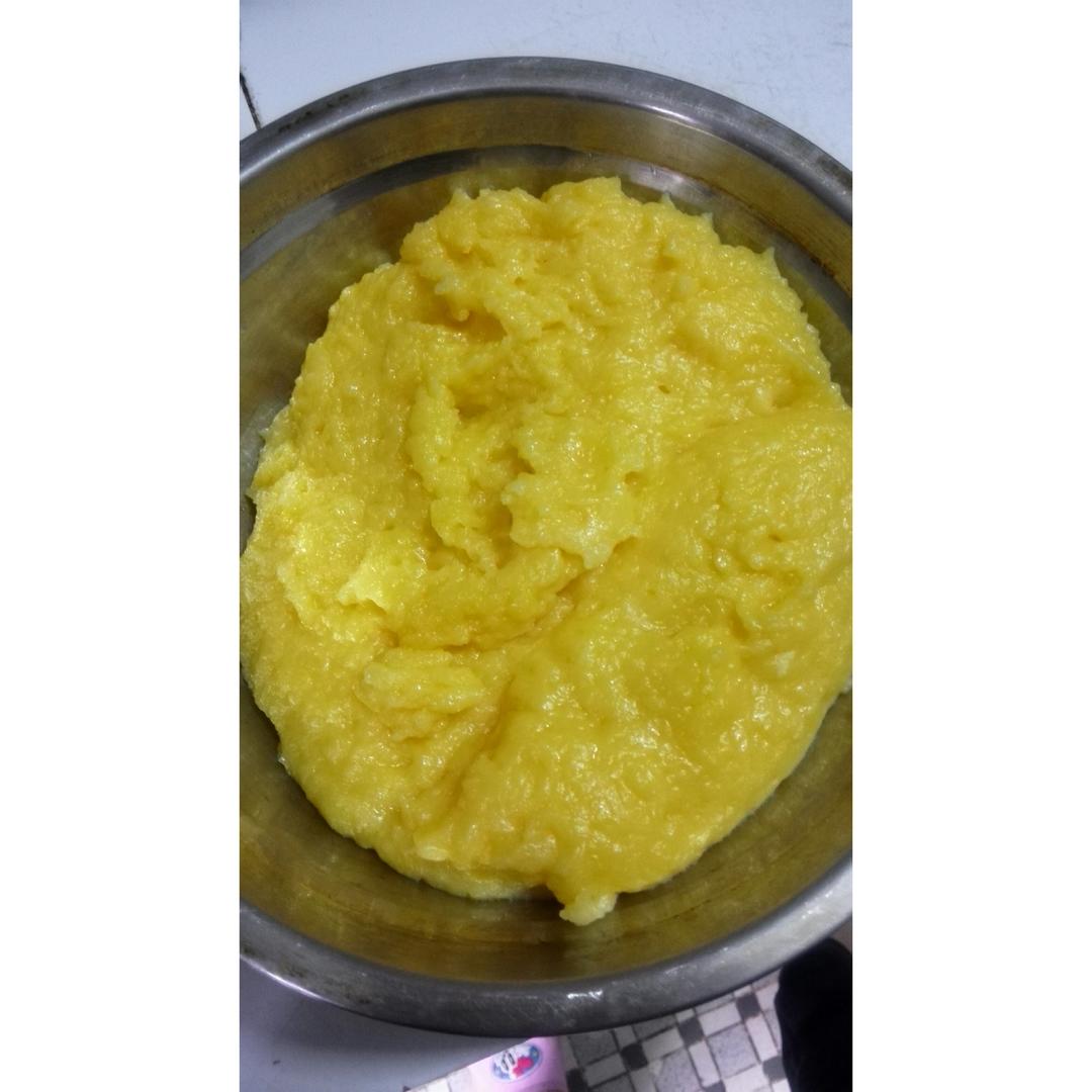 爱心奶黄馅（炒出来的奶黄馅）