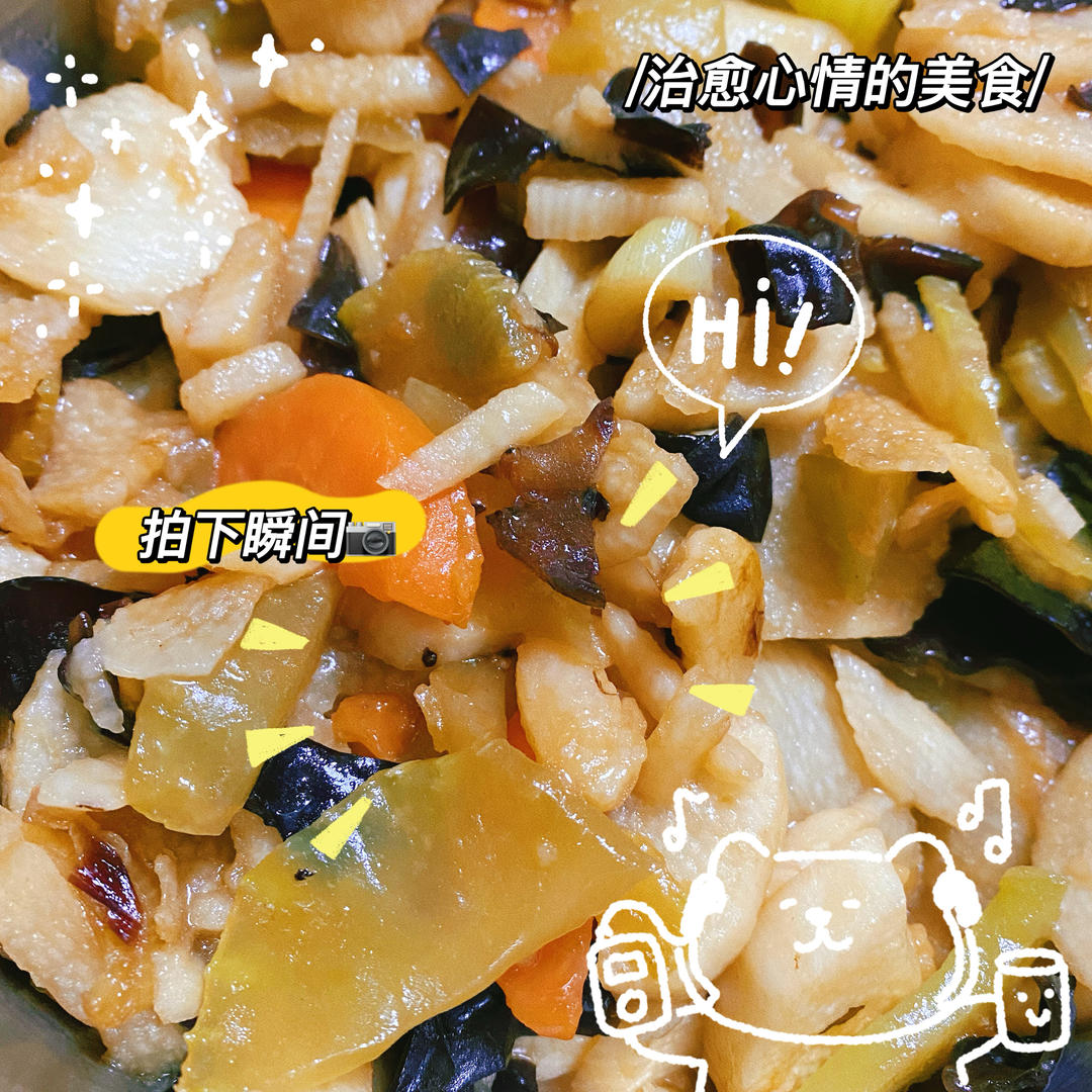 健康快手菜·木耳炒山药