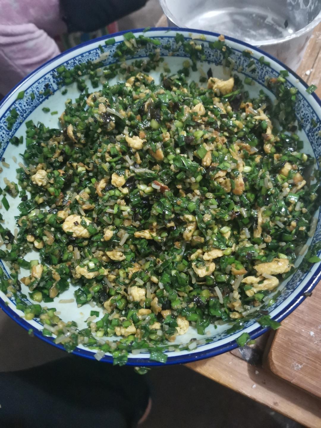 经典的韭菜鸡蛋馅儿饺子 怎么吃都不会腻