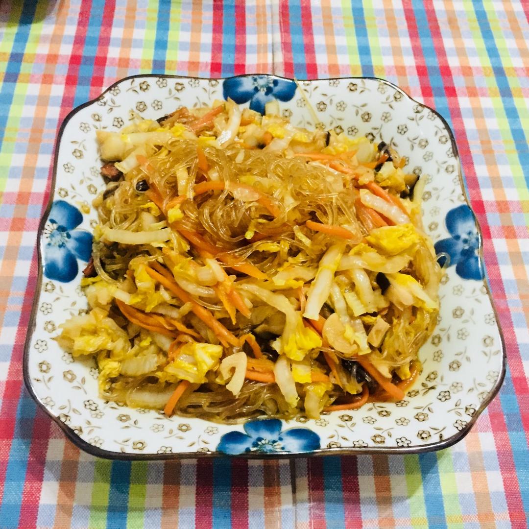 大白菜炒粉丝