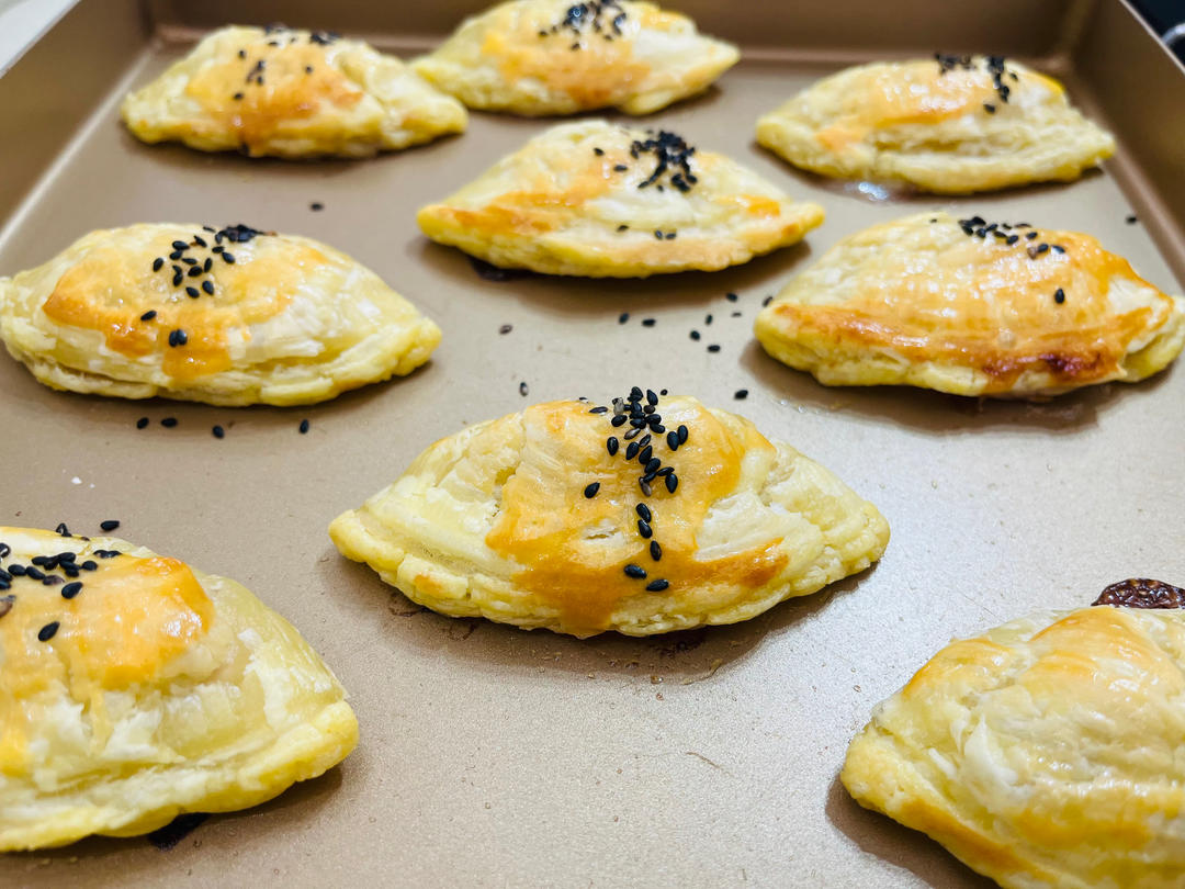 简易香蕉苹果派，香酥可口
