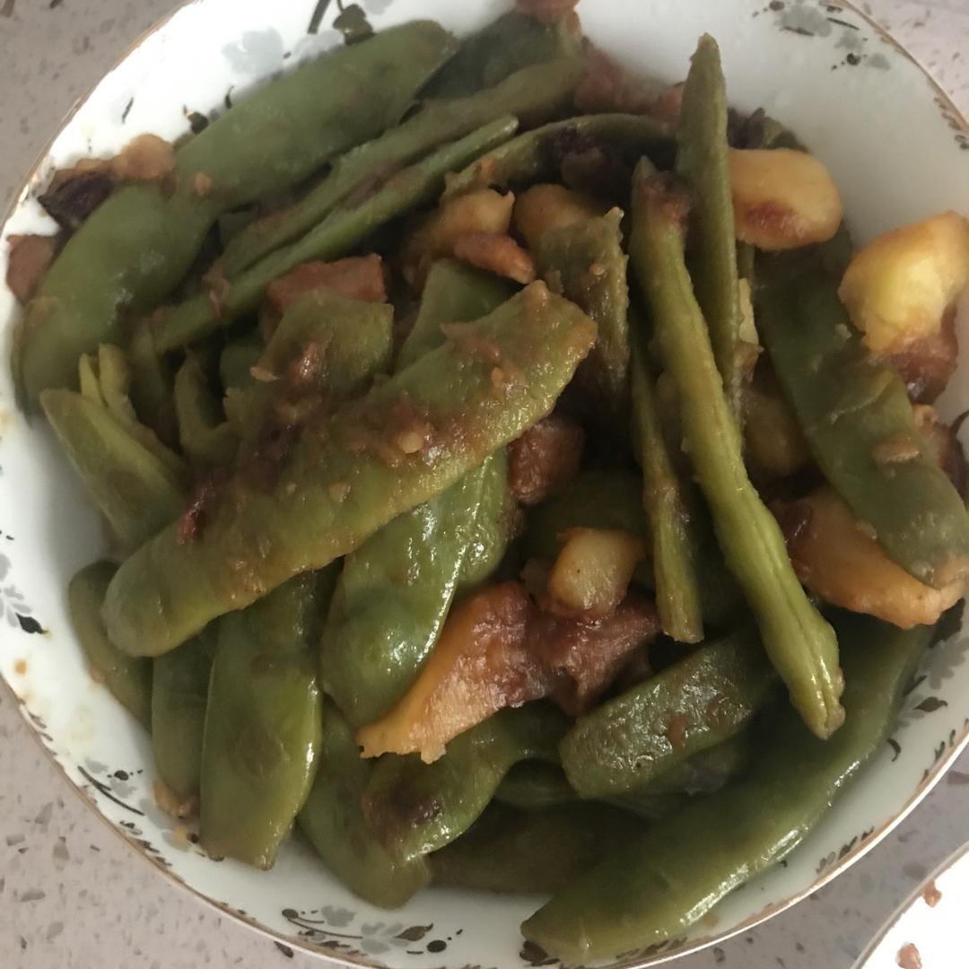 土豆炖豆角