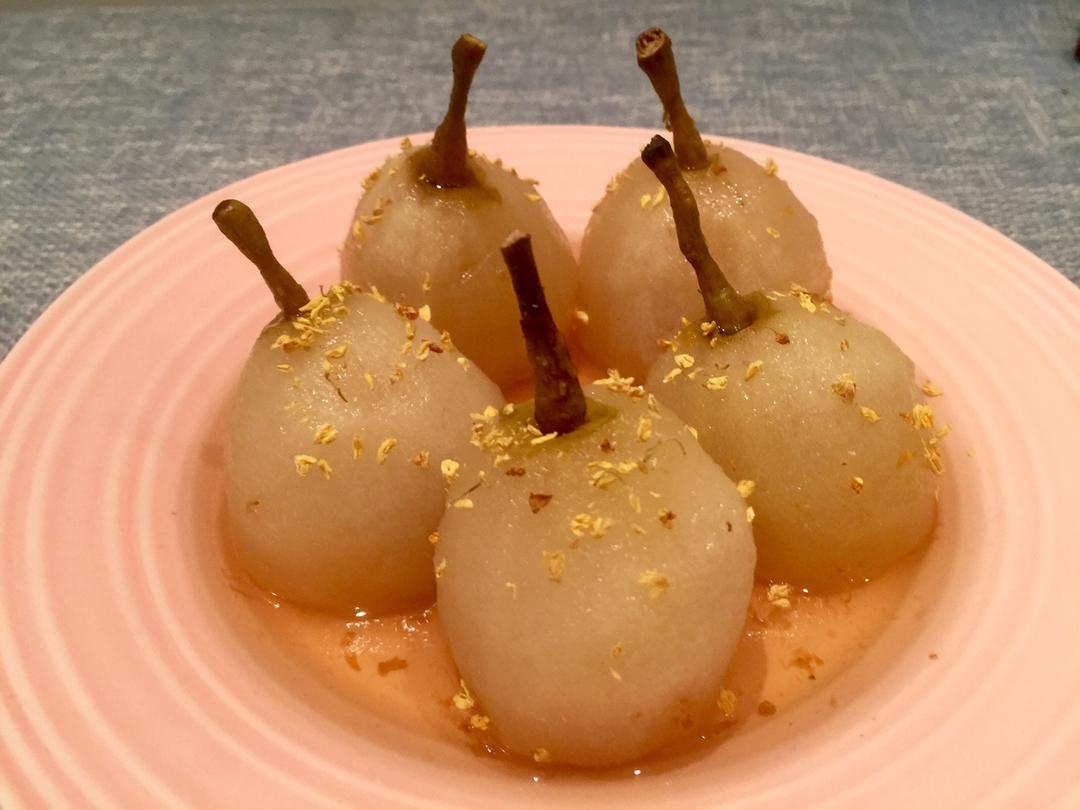 兰石莲做的桂花浸梨这样吃梨养眼又养颜