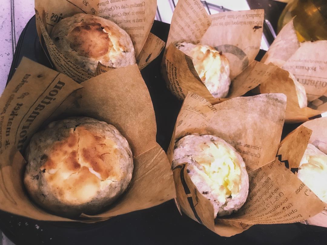 软心乳酪香蕉马芬<Banana Cream Cheese Muffins>