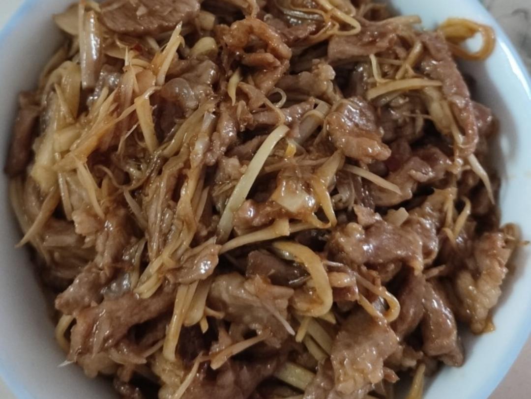 子姜炒肉