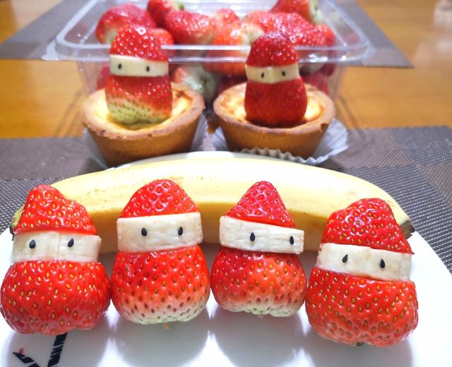 草莓香蕉圣诞老人的做法