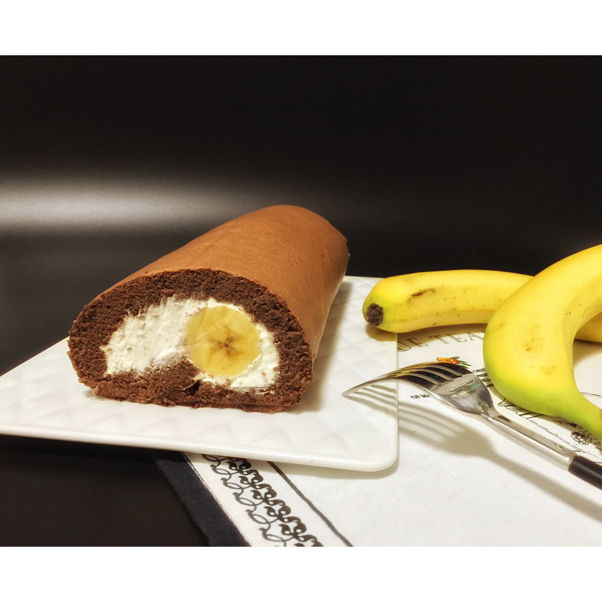 柔润巧克力戚风蛋糕卷