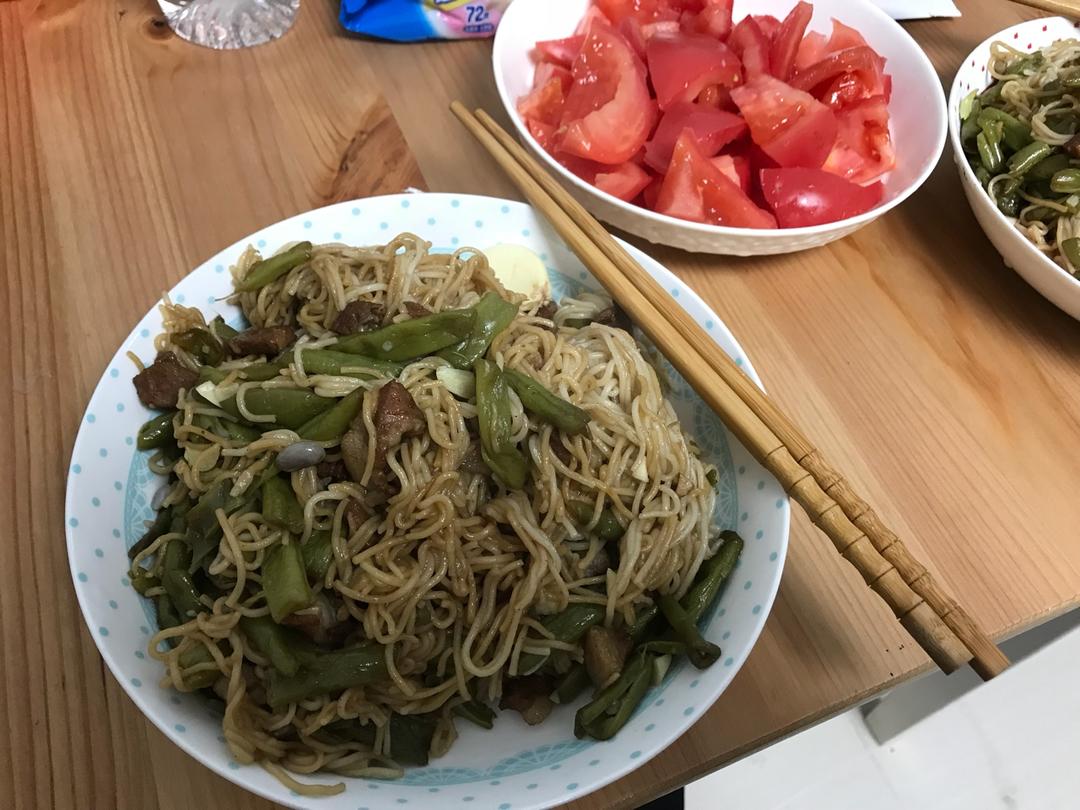 扁豆焖面