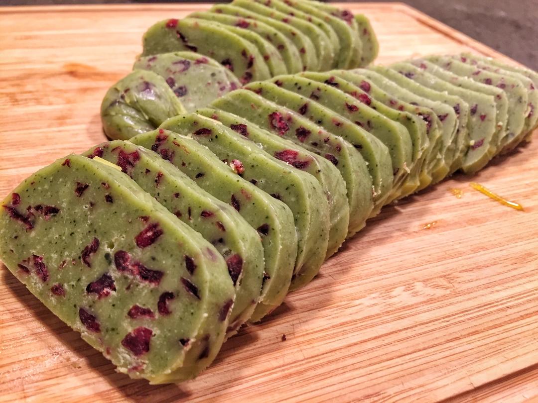 抹茶蔓越莓饼干
