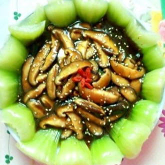 蚝油香菇油菜