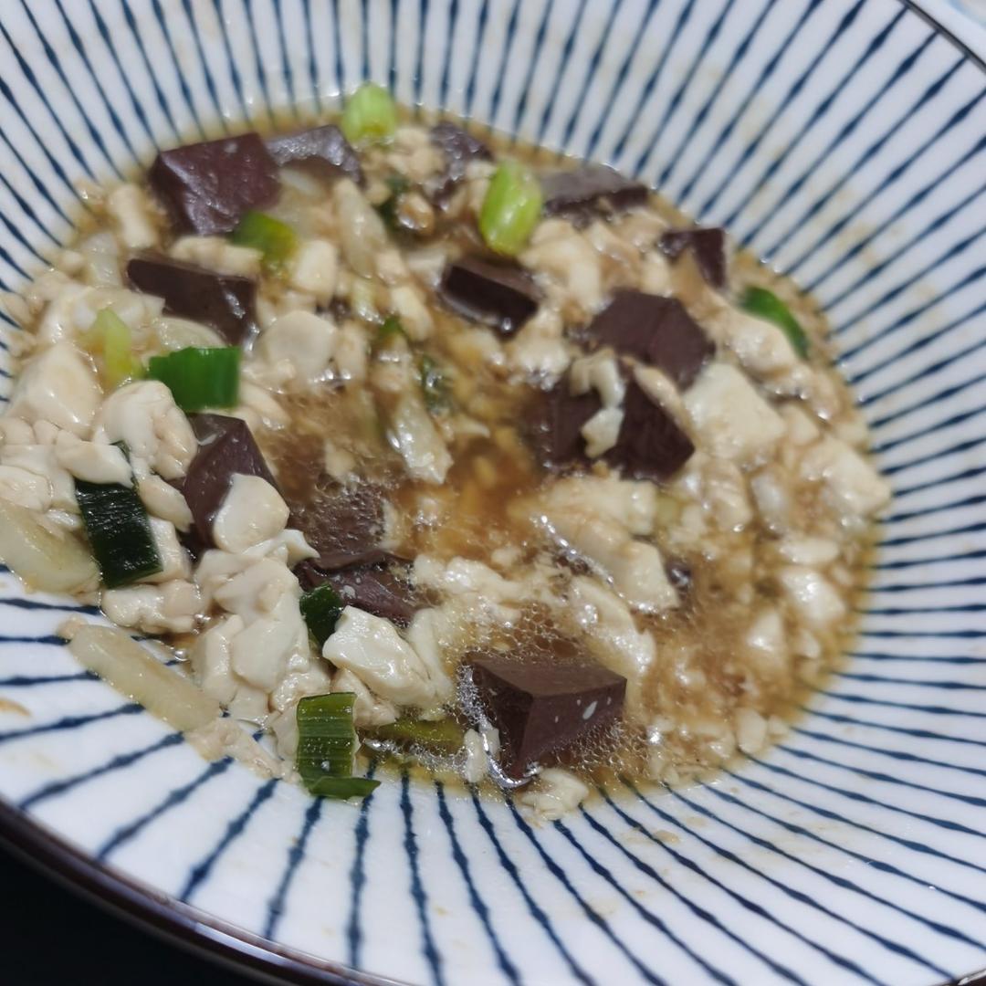 熘鸭血豆腐
