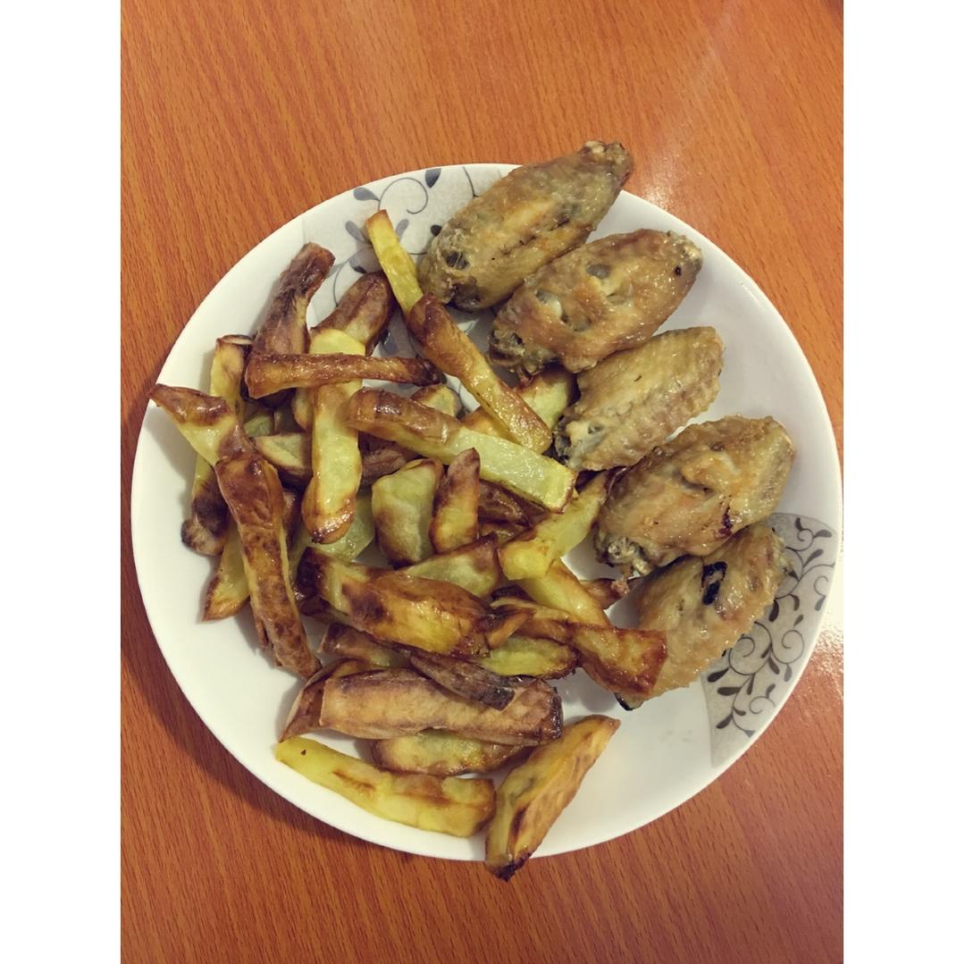 炸薯条 乐美中空气炸锅