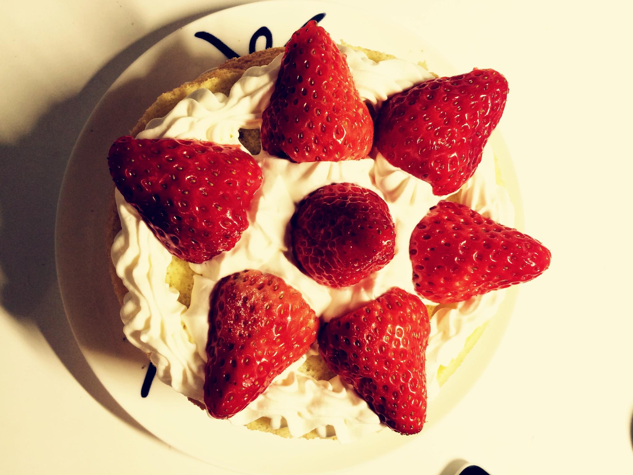 草莓奶油蛋糕的做法 步骤6