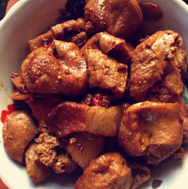 油豆腐红烧肉