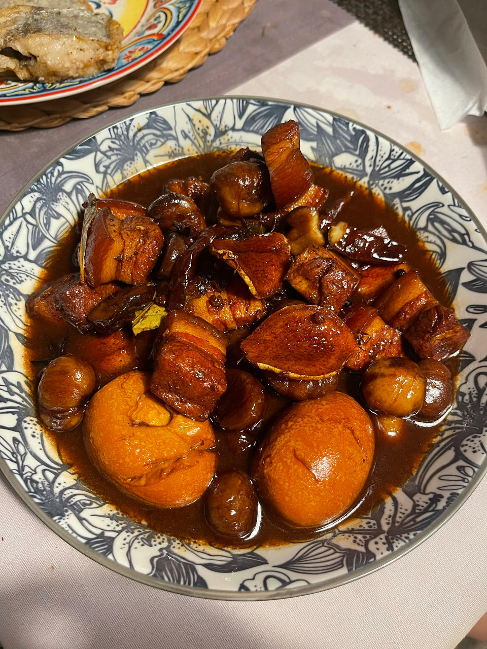 板栗红烧肉