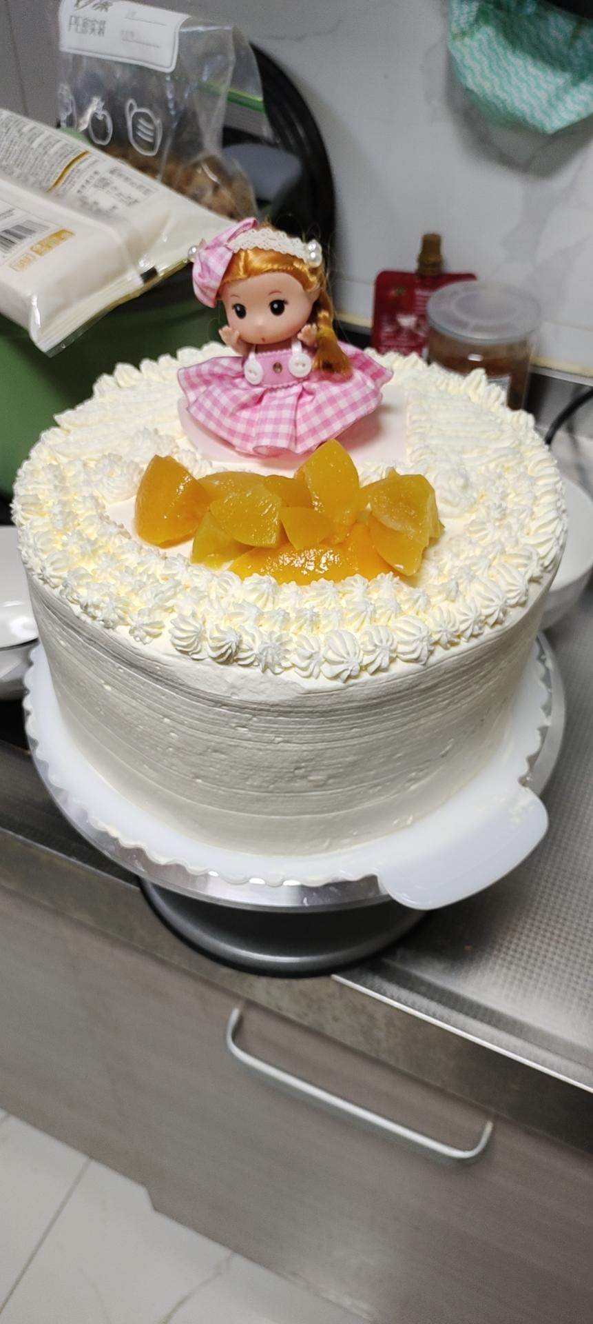 记录1.戚风蛋糕胚8寸活底模具的做法