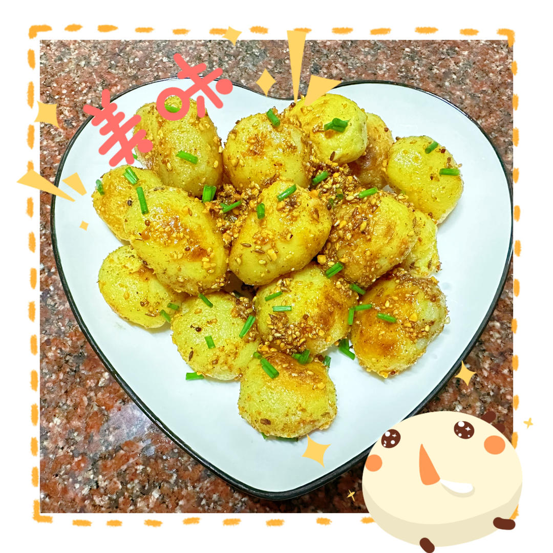 恩施小土豆|香煎土豆有小吃摊那味儿了！