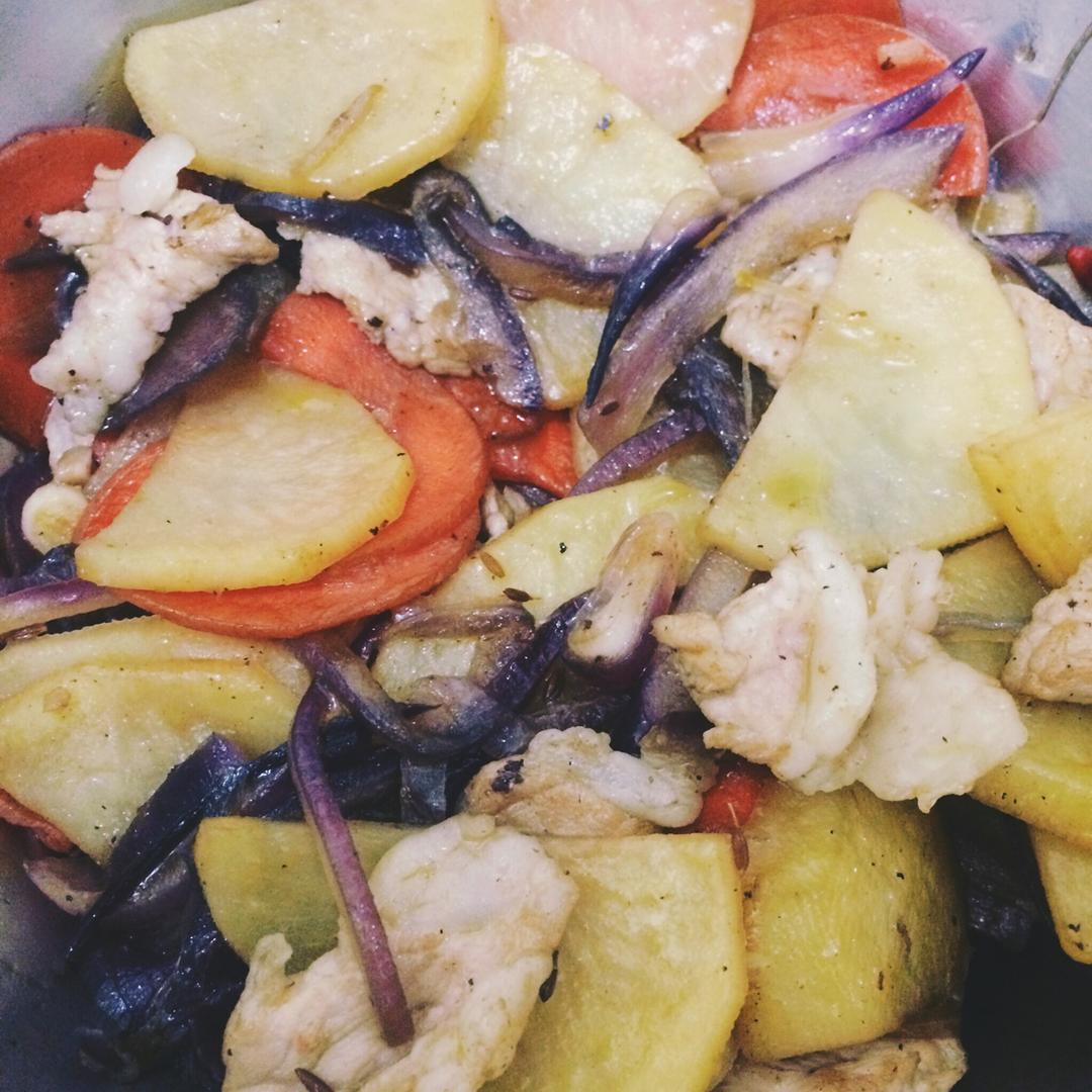 孜然洋葱土豆片