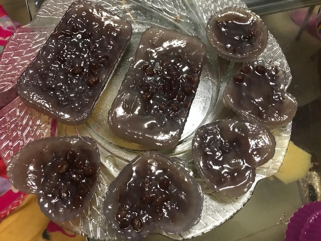 冰晶红豆马蹄糕