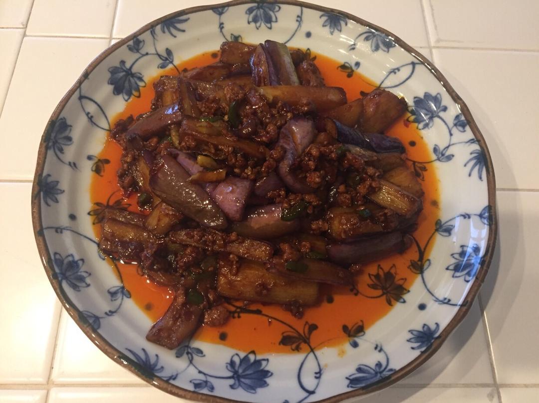 红烧肉沫茄子