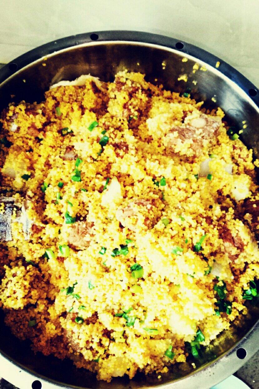 【杂粮厨房】荤素搭配 让你不得不爱的小米蒸排骨！！！转