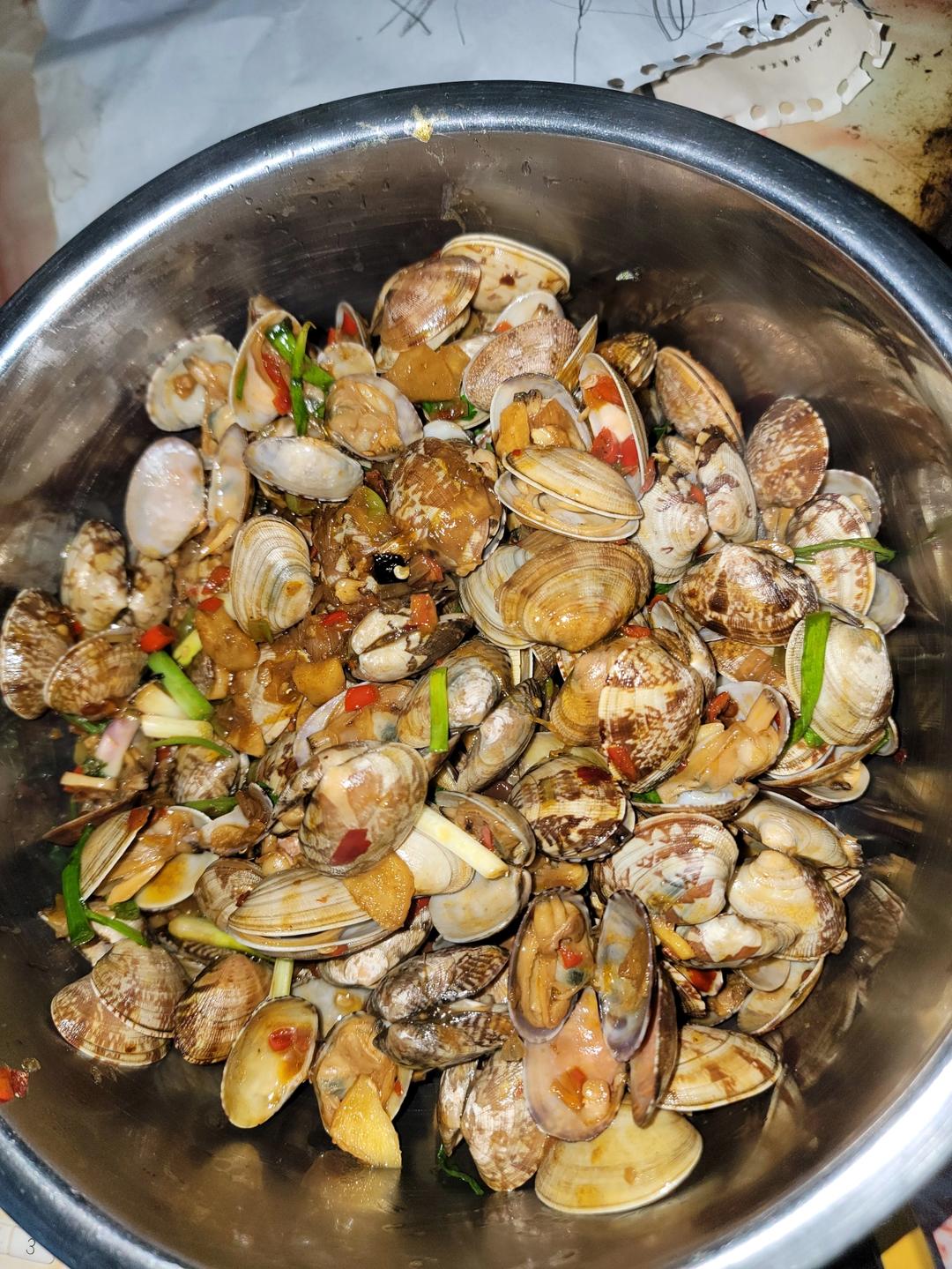香辣炒花甲